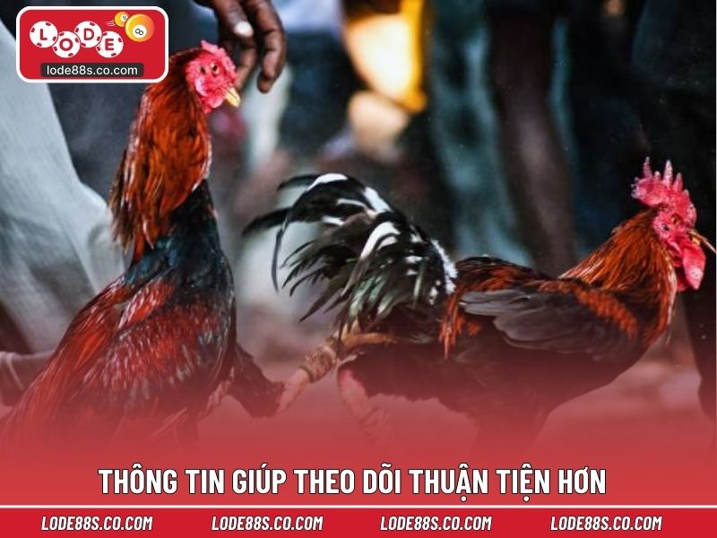Thông tin giúp theo dõi thuận tiện hơn