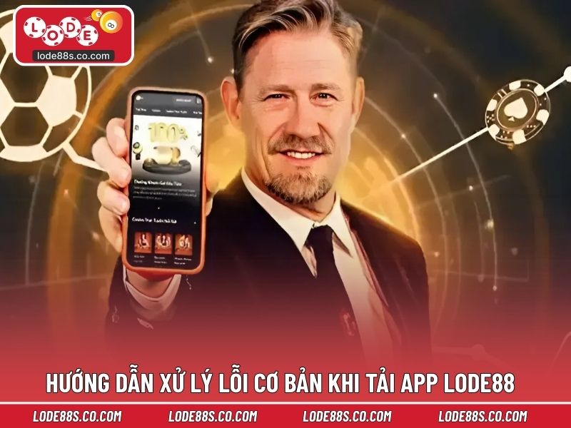 Hướng dẫn xử lý lỗi cơ bản khi tải app LODE88