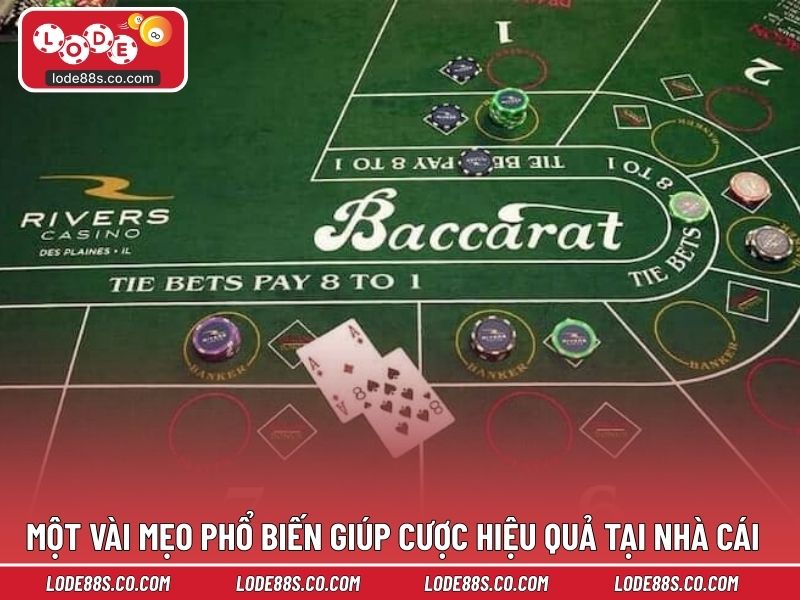 Một vài mẹo phổ biến giúp cược hiệu quả tại nhà cái